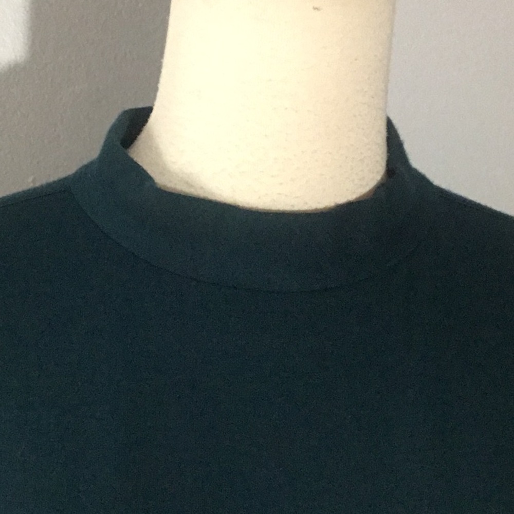 Ann Taylor Forest Green Knit Dress, sz 10 - Picture 2 of 10